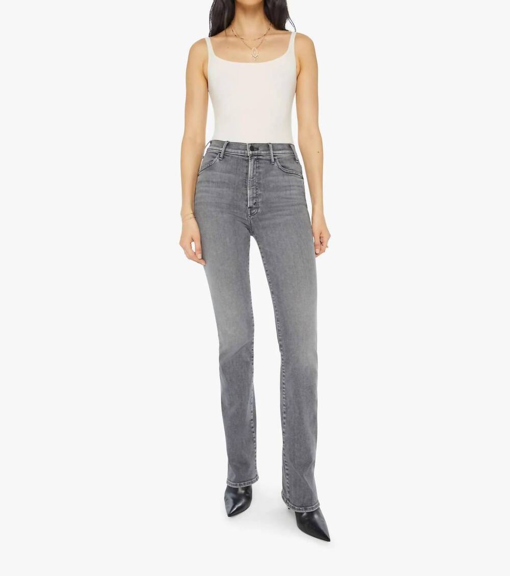 NEW MOTHER hustler heel jeans in magic eight ball
